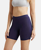 Jockey High Coverage Super Combed Cotton Elastane Stretch Shorties With Concealed Waistband 1529