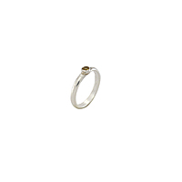 Sterling Silver Yellow Sapphire Ring-Kanagapushparagam