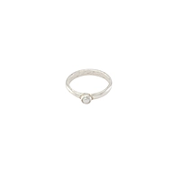 Pure Silver White Pearl Ring-Muthu Ring