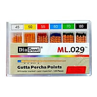 DiaDent Gutta Percha Points 2% – ISO Standard Root Canal Points