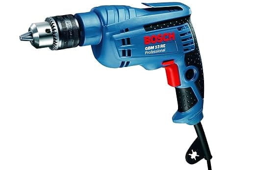 Bosch GBM 13 RE Heavy Duty Corded Electric Rotary Drill, 600W, 13 mm, 20 Nm, 1.7 kg, Speed Selection, Forward/Reverse Rotation, Soft Grip, For Wood & Metal + Handle, Depth Gauge, 1 Year Warranty Bosch GBM 13 RE Heavy Duty Corded Electric Rotary Drill, 600W, 13 mm, 20 Nm, 1.7 kg, Speed Selection, Forward/Reverse Rotation, Soft Grip, For Wood & Metal + Handle, Depth Gauge, 1 Year Warranty