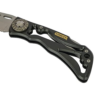 STANLEY 0-10-253 Skeleton Pocket Knife for Home & Professional Use Ideal for Cutting Into Multiple Surfaces, YELLOW & BLACK