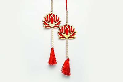 Lotus Hanging - Red