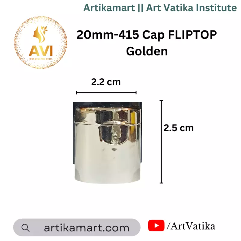 20mm-415 Cap FLIPTOP Golden