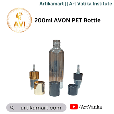 200ml Avon Pet Bottle CLEAR - 24mm Neck 200ml Avon Pet Bottle CLEAR - 24mm Neck