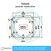 Flameproof Junction Box - Diameter 250 mm