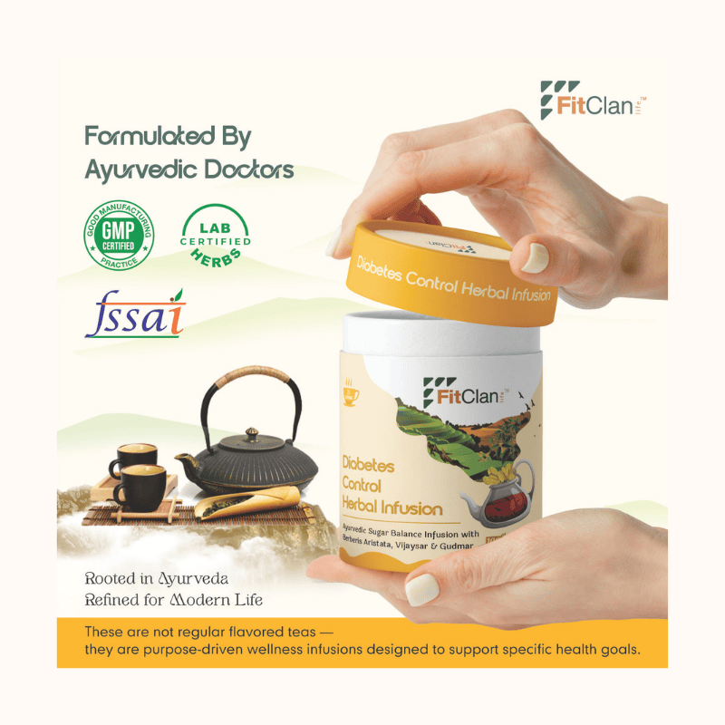 Diabetes Control Herbal Tea | Ayurvedic Sugar Balance Tea with Gudmar & Vijaysar