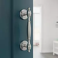 (4502) Palam Door Pull Handle Zinc 1005 CP 8"