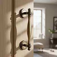 (4506) Palam Door Pull Handle Zinc 1003 (BLACK GOLD) 8"