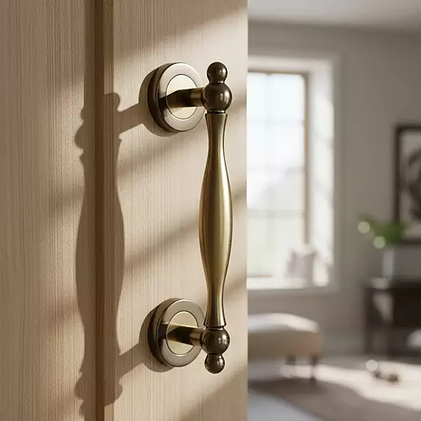 (4506) Palam Door Pull Handle Zinc 1003 (BLACK GOLD) 8"