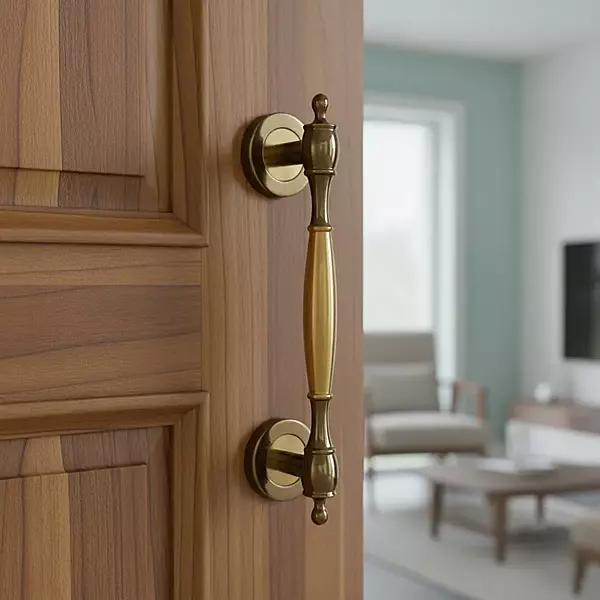 (4508) Palam Door Pull Handle Zinc 1005 (Black Gold) 8"