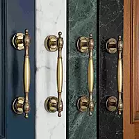 (4508) Palam Door Pull Handle Zinc 1005 (Black Gold) 8"