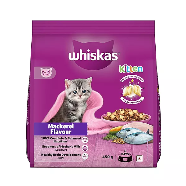 Whiskas Mackerel Junior Kitten Dry Food