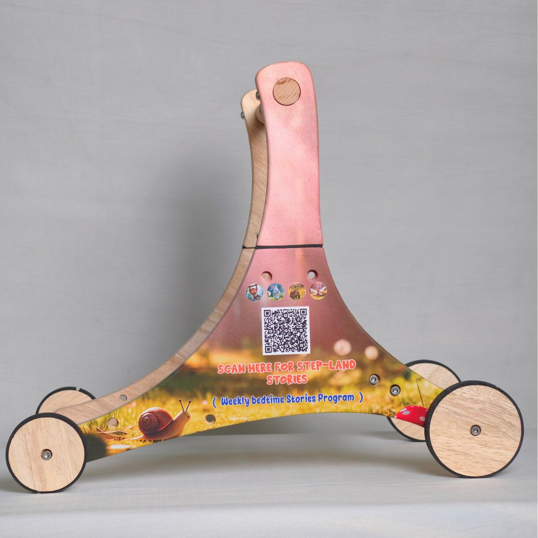 3-in-1 Wooden Baby Push Walker/ Balance Cycle / Push Scooter - Olima 3-in-1 Wooden Baby Push Walker/ Balance Cycle / Push Scooter - Olima