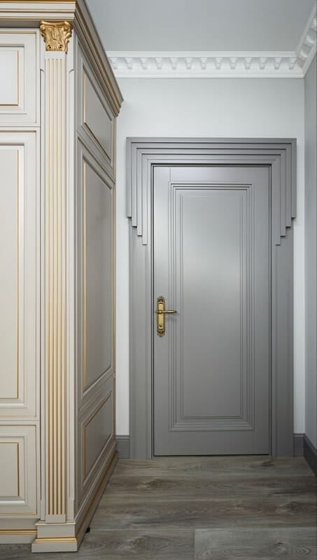 Luxurious 3D HDHMR Moulding Door with Deco Paint