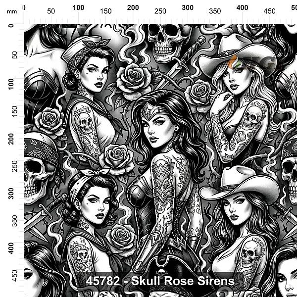 45782 Skull Rose Sirens