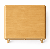 Cliffside Natural Cane Bedside Table