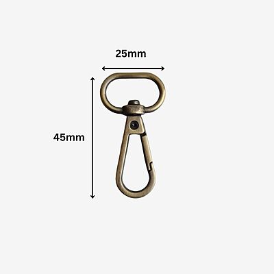 D Ring Clasp Oval 25 mm D Ring Clasp Oval 25 mm