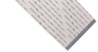 45 Pin 1mm Pitch 200mm Same Side Connection FFC Ribbon Flexible Flat Cable