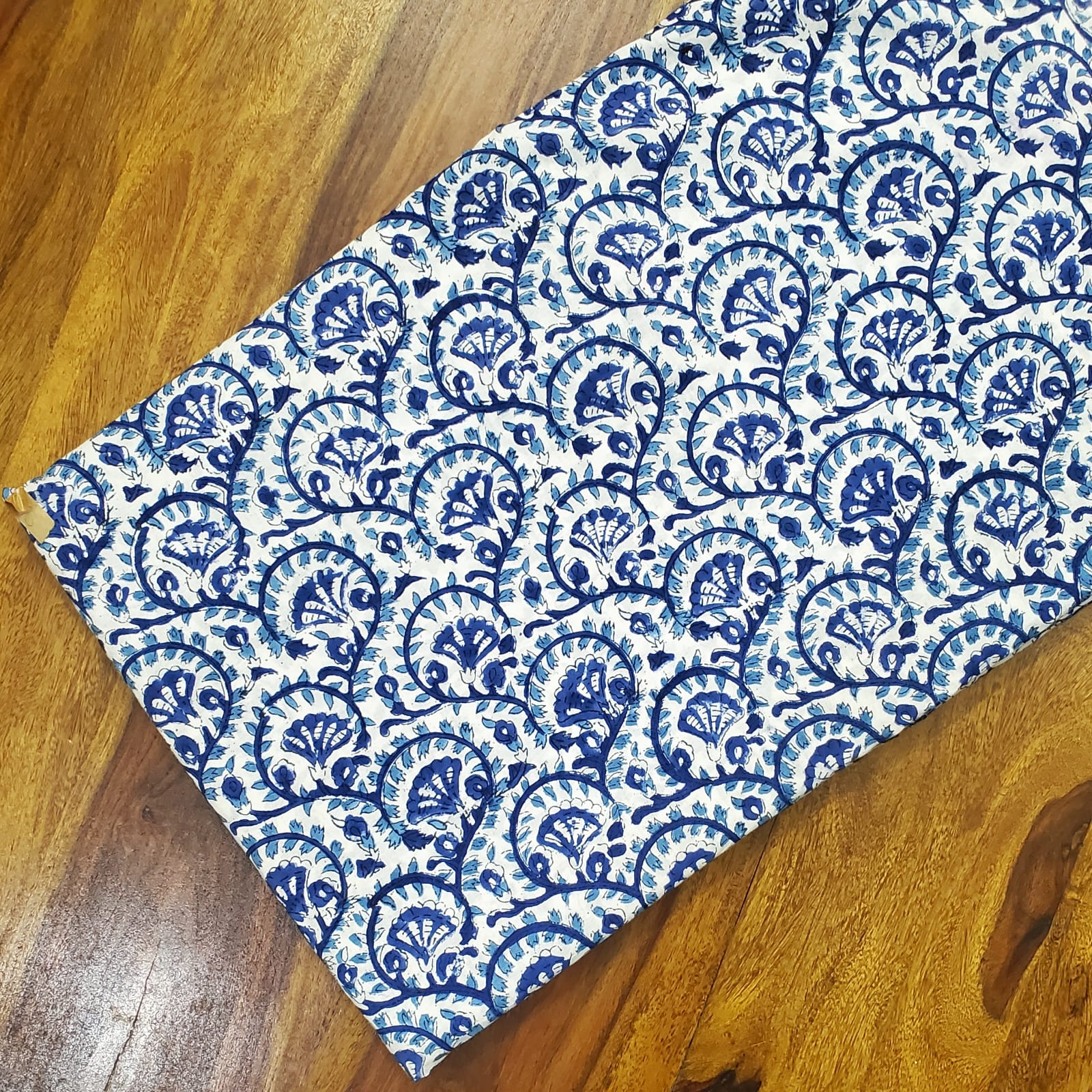 Sanganeri Handblock Cotton Fabric #46