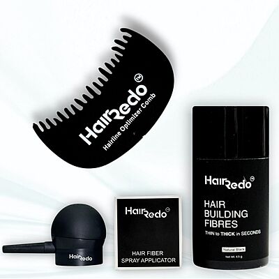 Hair Fibre Combo 4.5gm ( Natural Black )