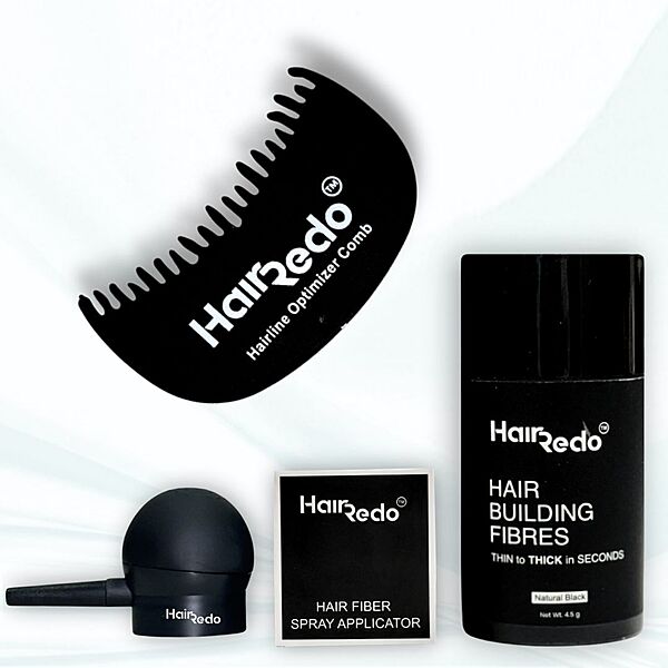 Hair Fibre Combo 4.5gm ( Natural Black )