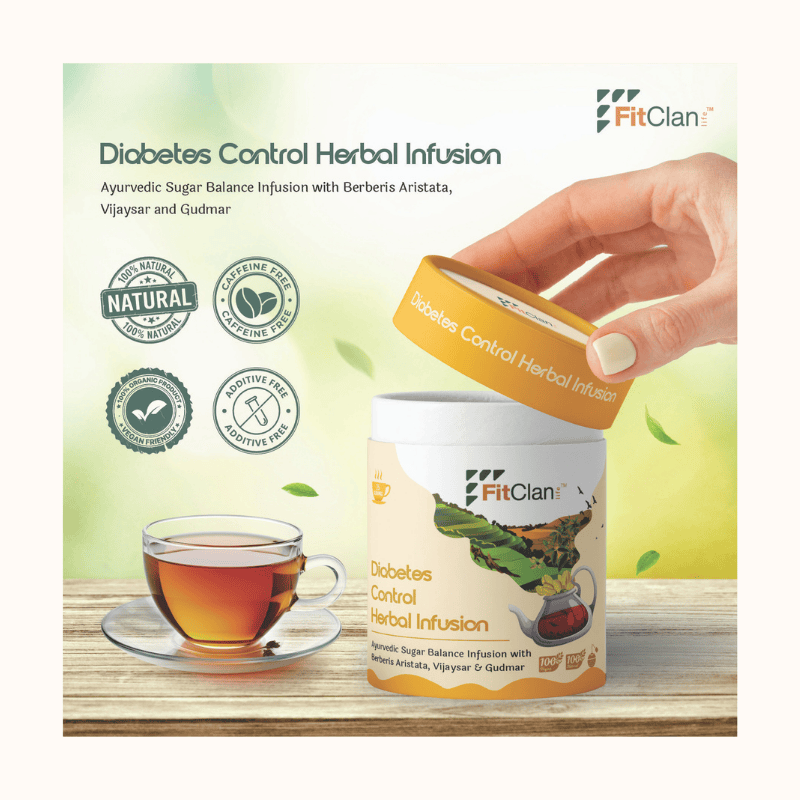 Diabetes Control Herbal Tea | Ayurvedic Sugar Balance Tea with Gudmar & Vijaysar