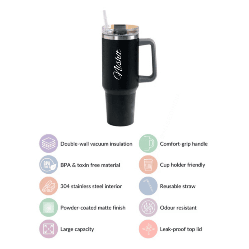 Personalized Lilac Purple Vacuum Insulated Tumbler ( 1200 ml