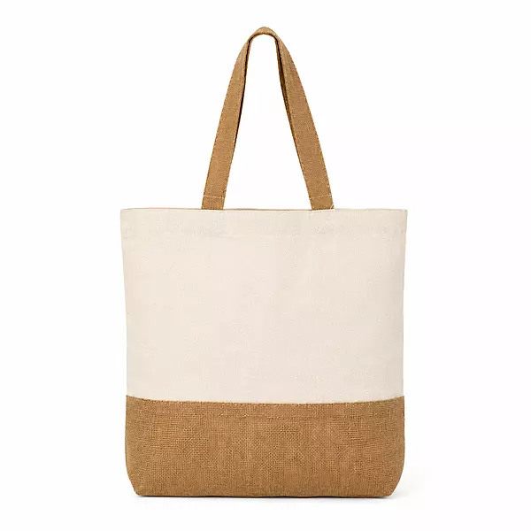 Mixed Fabric Tote Bag