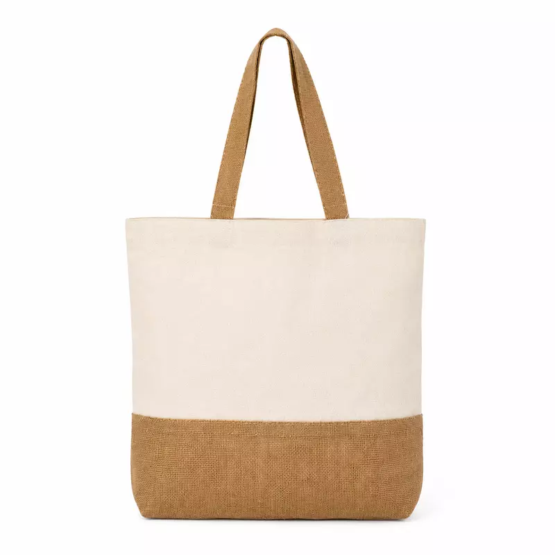 Mixed Fabric Tote Bag