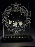 Acrylic lamp for Bbaby name ceremony 8.5X7INCH
