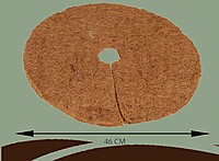 Coco Mulch Mat | Coir Mulching Disc & Rectangle Mat | Natural Coconut Fiber