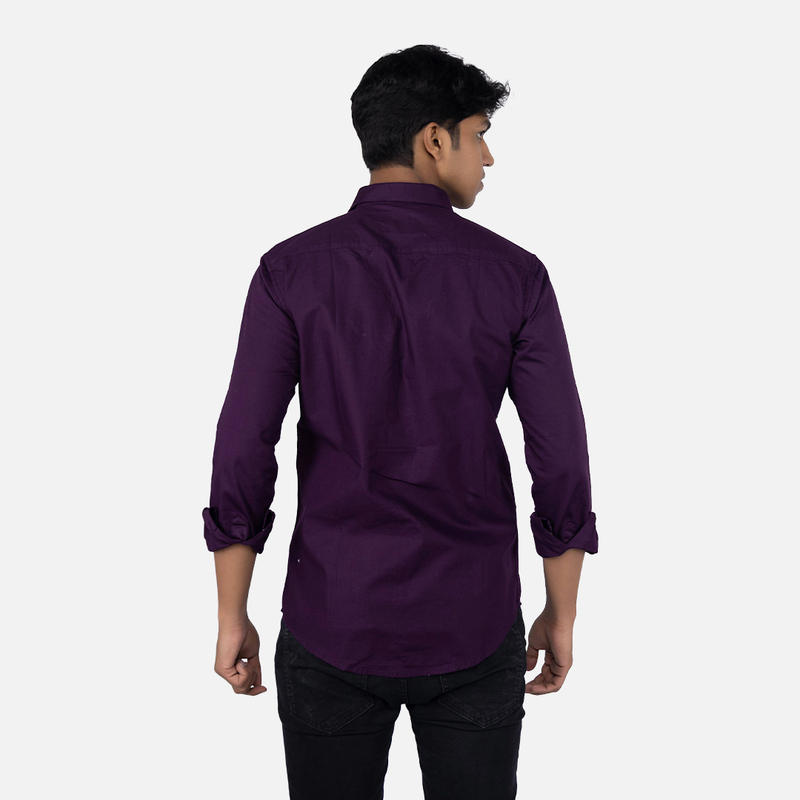 Men Rasin Solid Casual Shirt