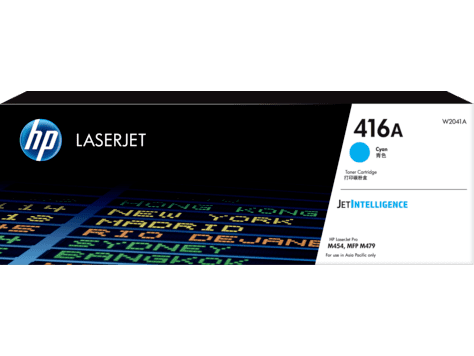 HP 416A Cyan LaserJet Toner Cartridge - W2041A HP 416A Cyan LaserJet Toner Cartridge - W2041A