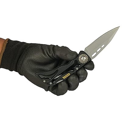 STANLEY 0-10-253 Skeleton Pocket Knife for Home & Professional Use Ideal for Cutting Into Multiple Surfaces, YELLOW & BLACK