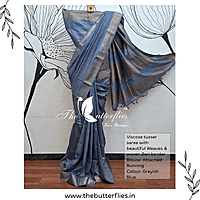 VISCOSE  TUSSER SAREE  YBRSTUS23388