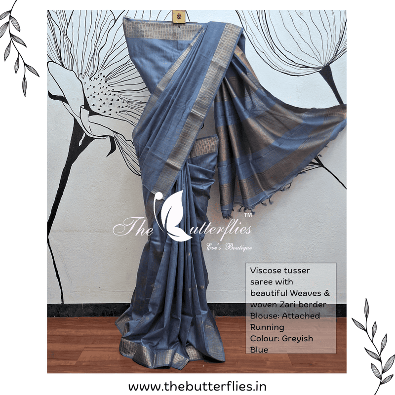 VISCOSE  TUSSER SAREE  YBRSTUS23388