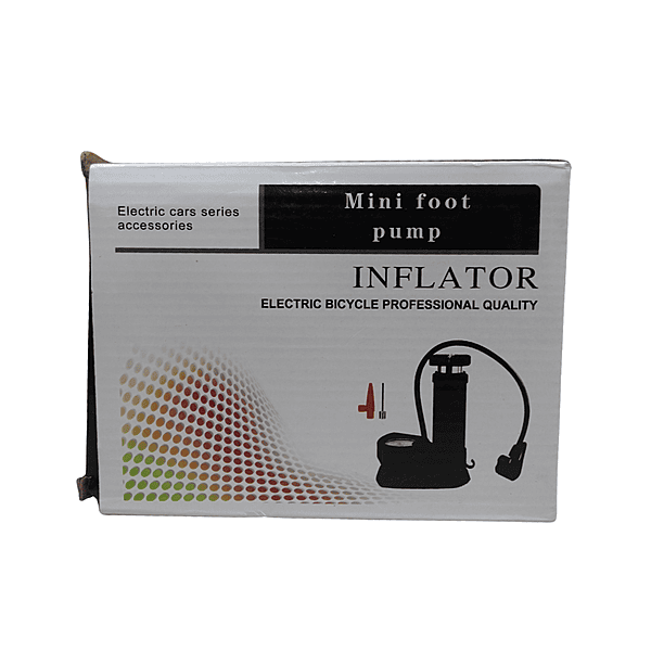 Zigdeal Mini Foot Pump – Portable Air Pump | Fast Inflation | Car, Bike & Sports Use