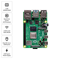 Raspberry Pi 4 Model B with 2GB RAM