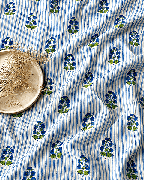 Sanganeri Handblock Cotton Fabric #81