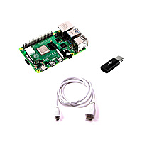 Combo of Raspberry Pi 4 Model-B with 1 GB RAM + Micro-HDMI Cable + Micro-USB to C type Converter