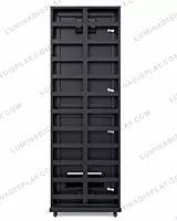 Outdoor LED standee MS cabinet 640 x 1920 mm, powder-coated 1.2 mm GI, waterproof – Lumina