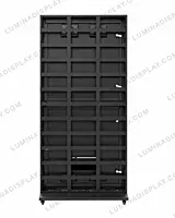 Outdoor LED standee MS cabinet 960 x 1920 mm, powder-coated 1.2 mm GI, waterproof – Lumina
