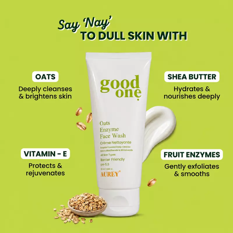 Aurey Oats Enzyme Face Wash – Your 60-Second Everyday Facial