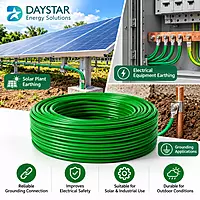 25mm² Aluminium Earthing Cable – (Green) | Multistrand LA [25 Mtr]