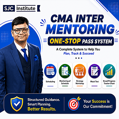 CMA Inter Mentoring Program By SJC Institute CMA Inter Mentoring Program By SJC Institute