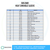 Bus bar heat sinkable sleeve