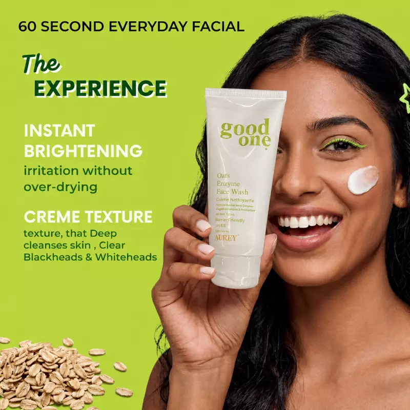 Aurey Oats Enzyme Face Wash – Your 60-Second Everyday Facial