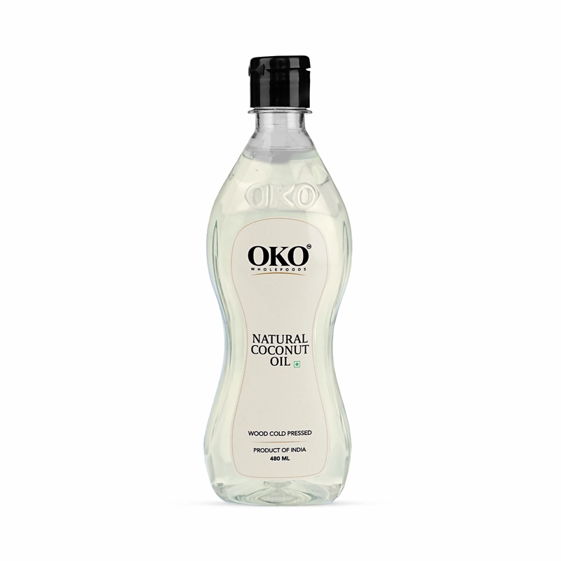 Wood Cold Pressed Natural Coconut Oil - 480 ML