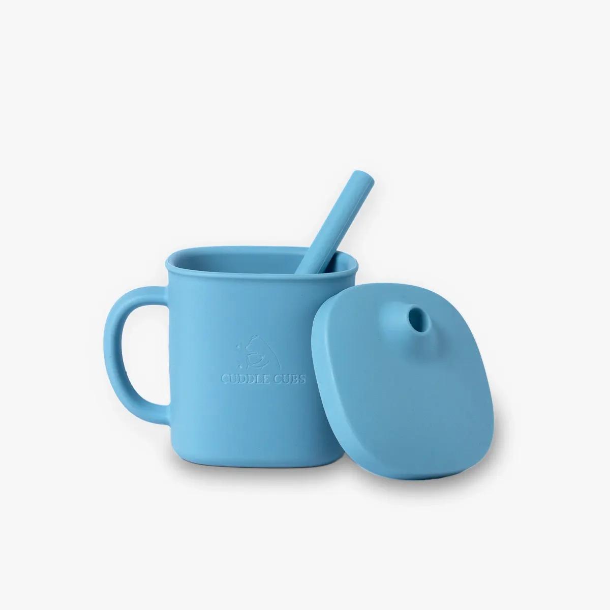 Copy of Cuddle Cubs BPA Free Baby Feeding Set - 7pc Silicone Meal kit - Blue